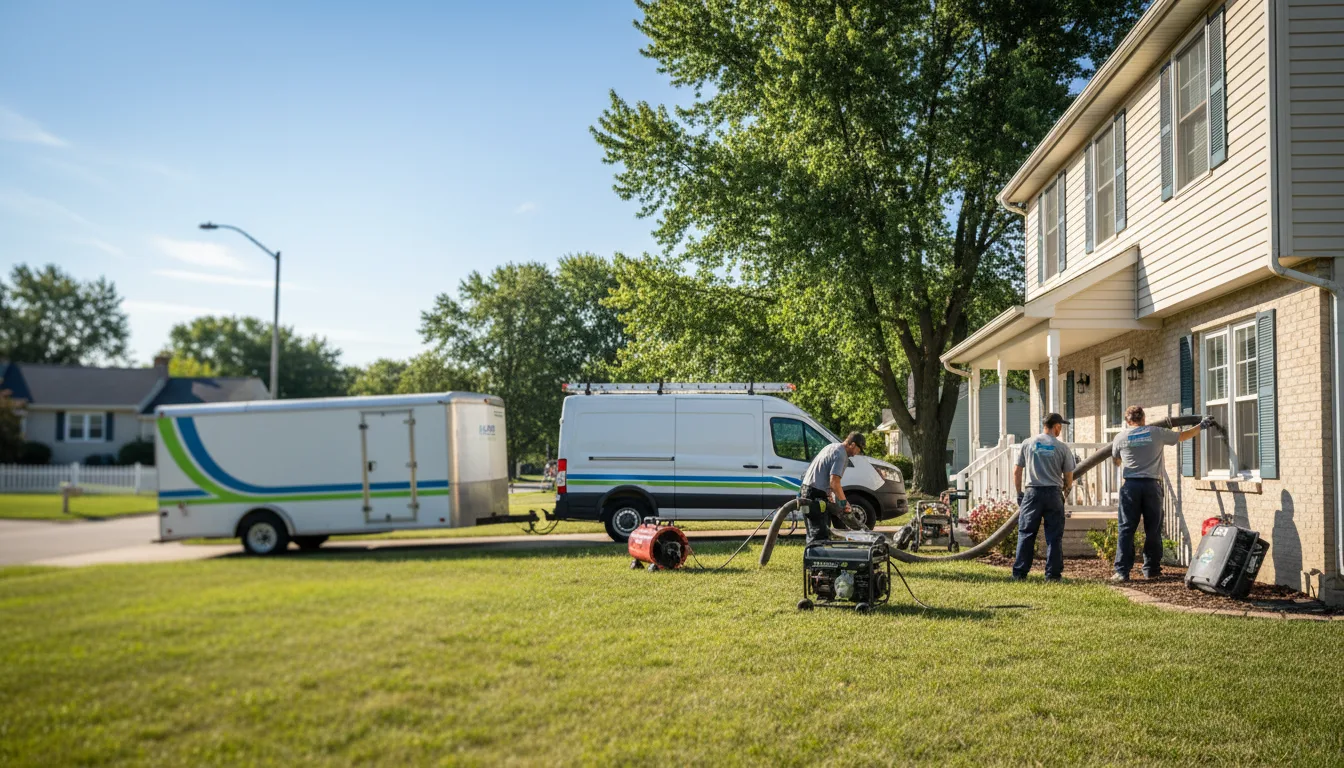 Flooded Basement Restoration And Cleanup With Repair in Zanesville, OH near me